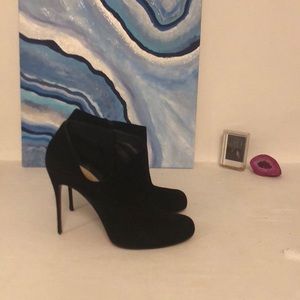 Christian Louboutin Black Cutout Boots